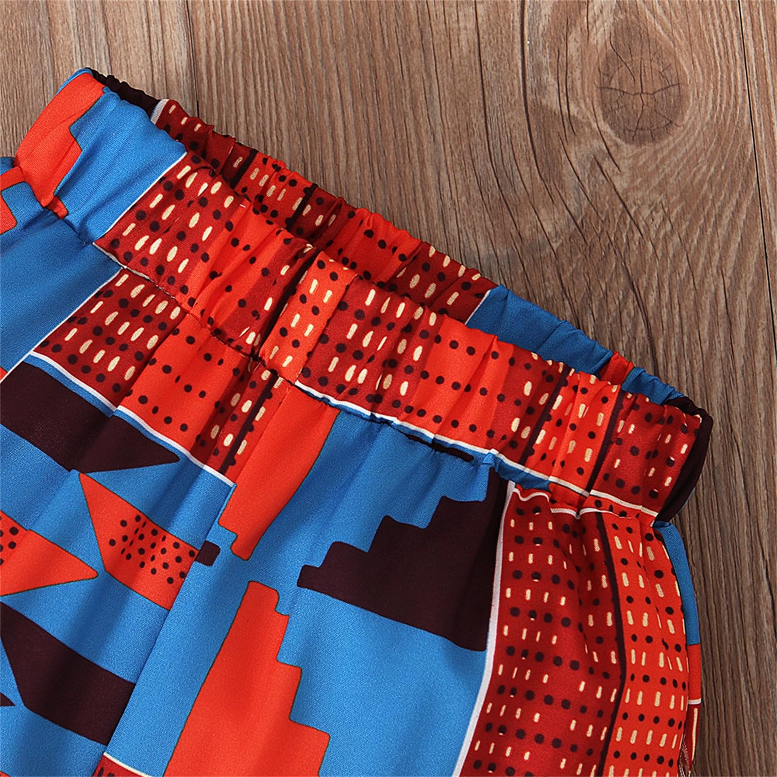 Ensemble de 3 tenues Dashiki pour enfant et bébé garçon - Imprimé africain - Haut - Pantalons - Bandeau - Ankara