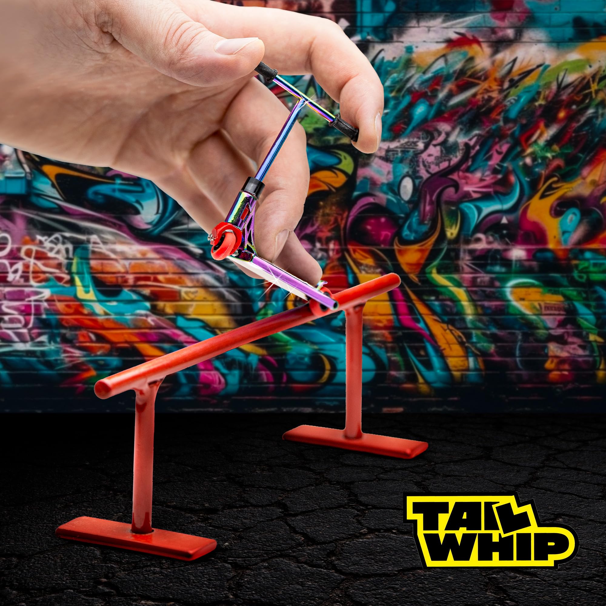 TAIL WHIP Finger Scooter Metallo Acrobazie Mini Monopattino Giocattolo