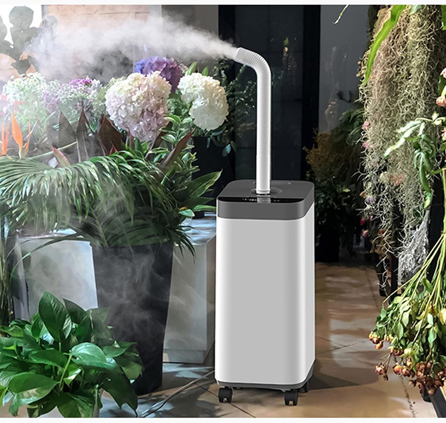 Large Capacity Industrial Humidifier Preservation Sprayer Ultra Quiet Operation Top Fill Waterless Auto Off Infrared Remote Control Timing Function (Home Edition)