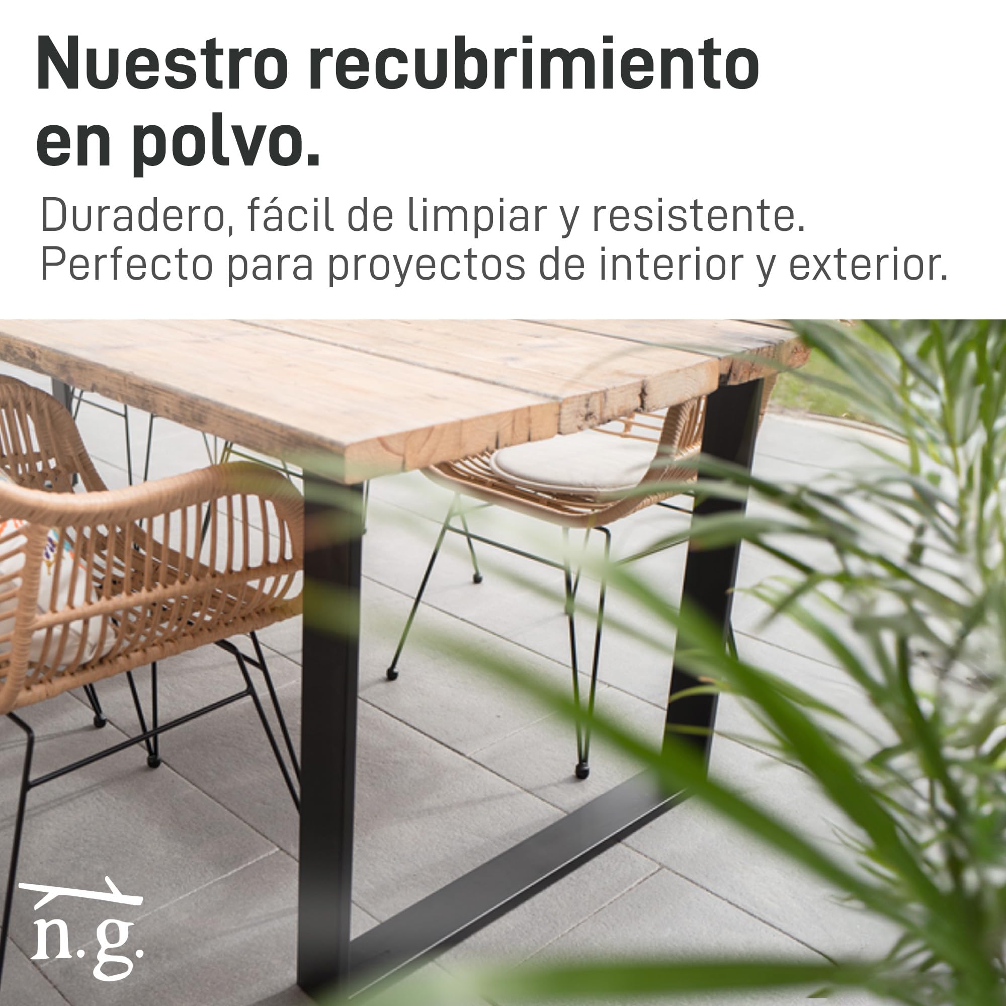 Natural Goods Berlin Patas T-Form para Mesa de Comedor y Escritorio | Estructura Metálica de Carga Pesada para Muebles Estables | Color Negro | 60x72 cm