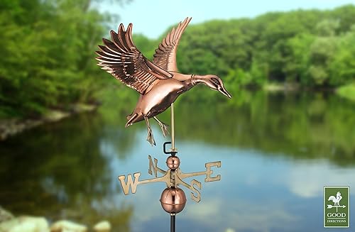 Miniatura 5 de Good Directions Landing Duck Veleta de cobre puro