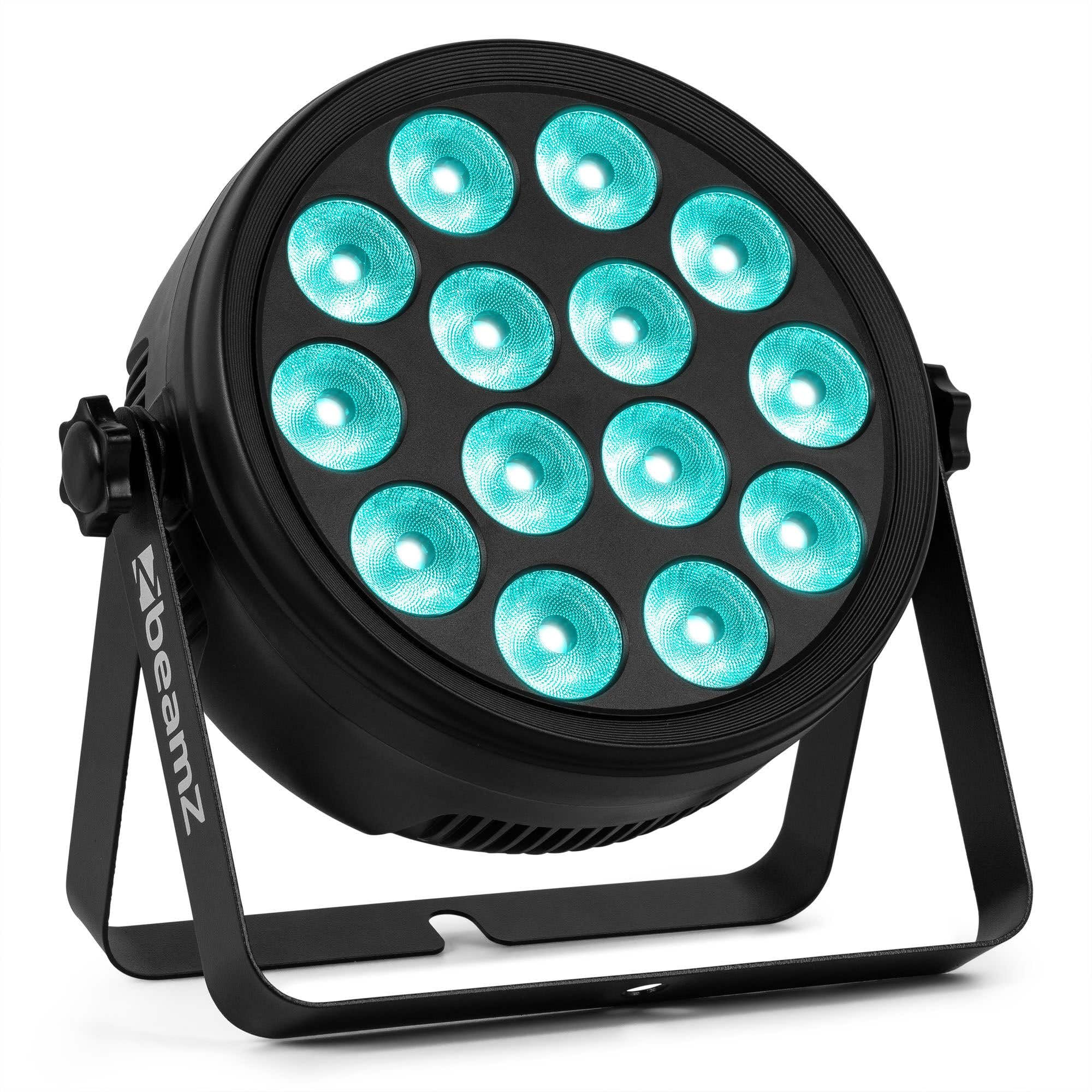 BeamZ BCC145 - Foco PAR LED 14x4W RGBW con estrobo DMX y mando a distancia, iluminación profesional para eventos, DJ, fiestas, boleras, clubs, ferias, salas de escape y escenarios