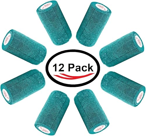 Miniatura 359 de Cinta adhesiva de 3 pulgadas para veterinarios (varios colores) (paquete de 24) rollo de agarre de vendaje flexible de adherencia autoadhesiva
