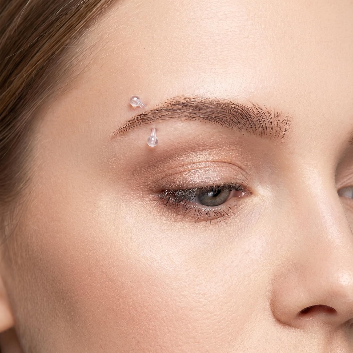Acrylic Eyebrow Piercing Retainer 16g 100pcs Curved Barbell