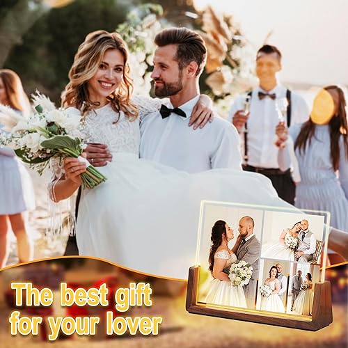 Miniatura 6 de Regalos personalizados para el día de San Valentín para parejas, para él, su marido, esposa, marco de fotos personalizado, placa acrílica con foto,
