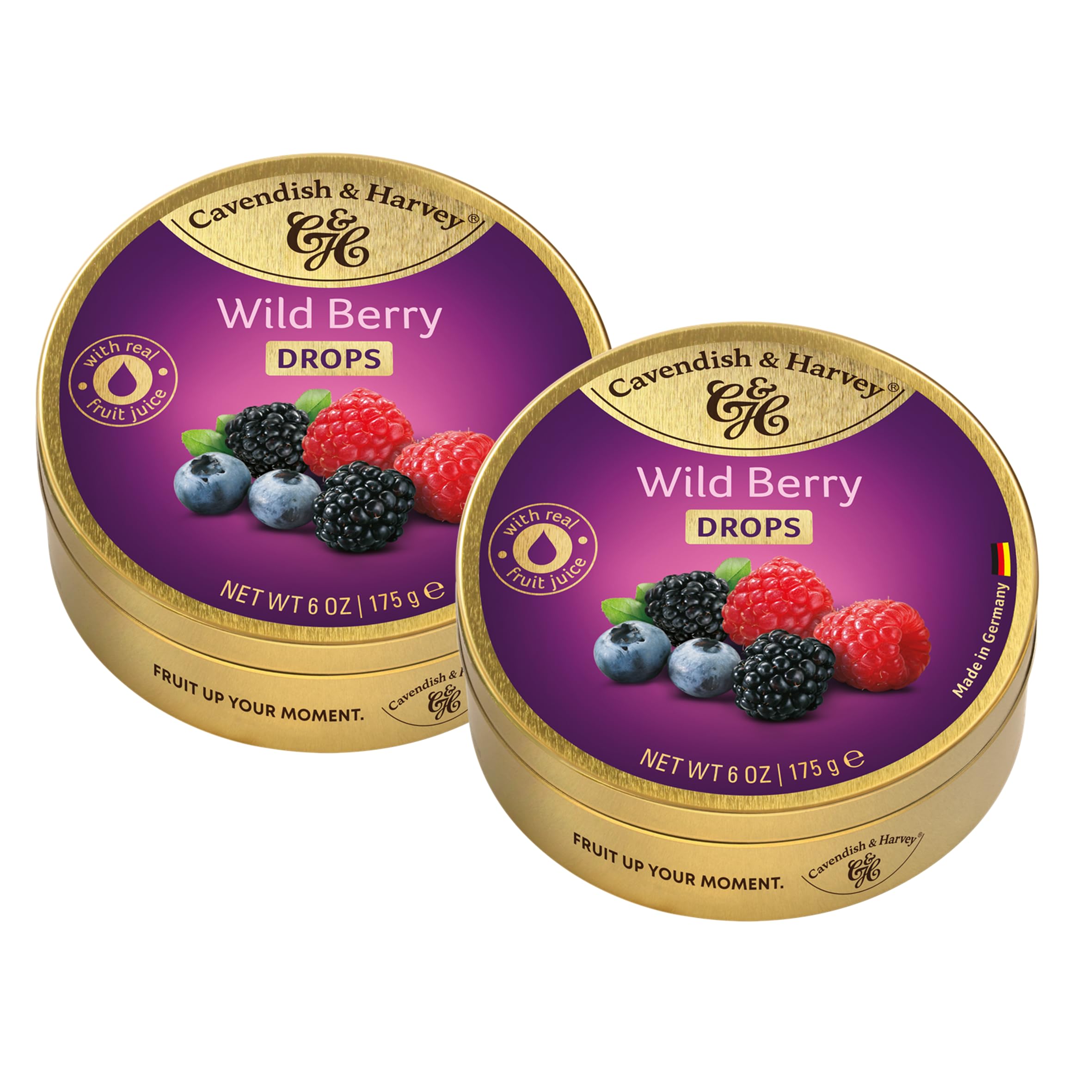 Cavendish & Harvey Wild Berry Drops Fruchtbonbons Vorteilspackung 2 x 175g