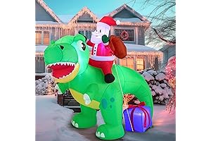Joiedomi Inflatable Dinosaur Christmas Lights
