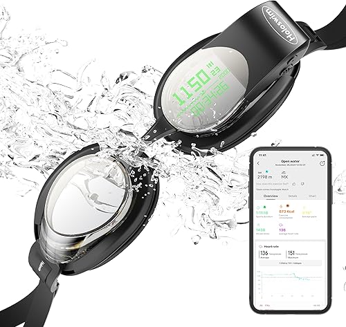 Holoswim Smart Swim Goggles, 2GO Swimming Goggles, AR Real-time Display, AI Data Analysis, Anti-fog IPX8, Stroke Recognition disponible en Yaxa Guatemala