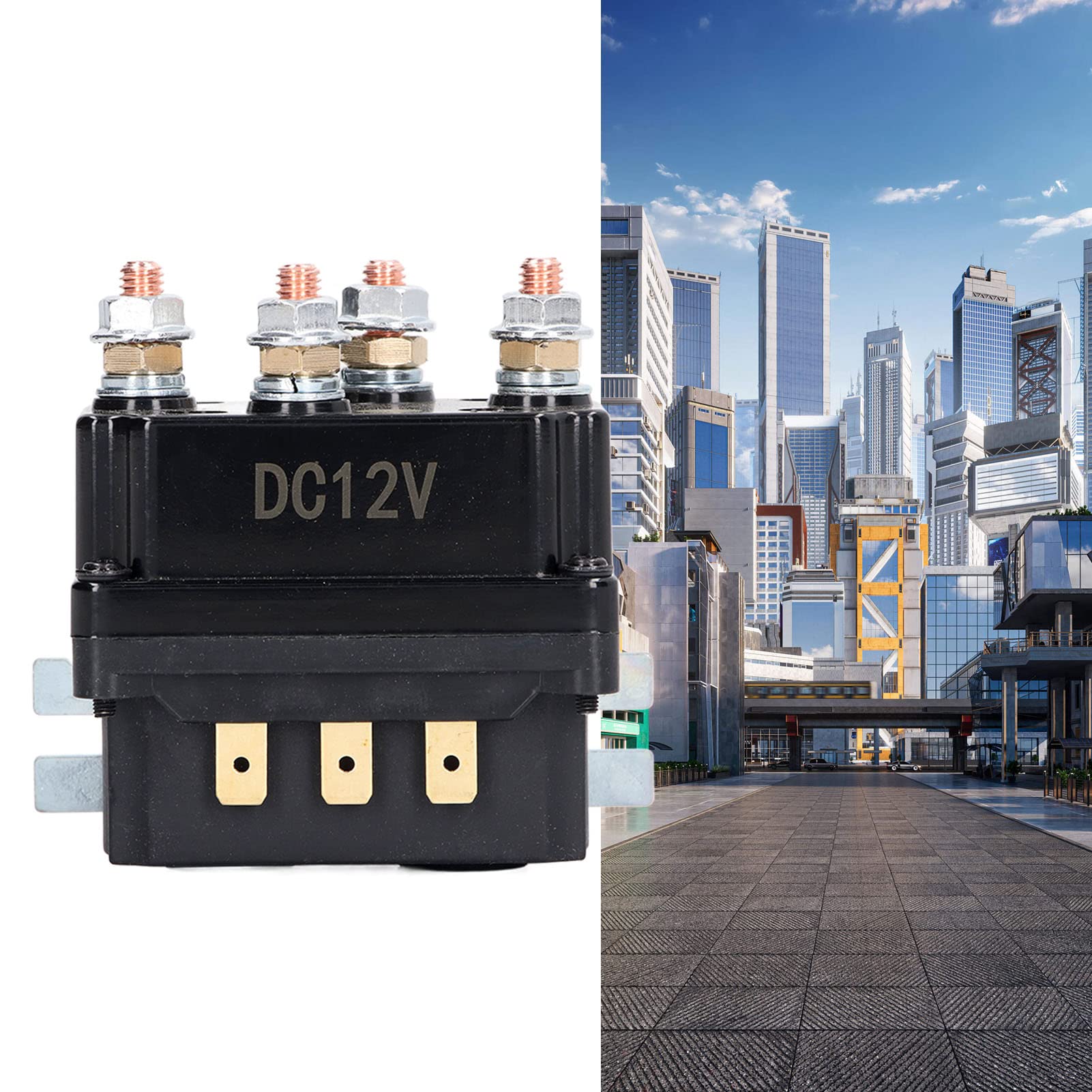 Relè Verricello Elettrico 12V 250a, Contattore Solenoide Verricello, Motore Ad Avviamento Rapido Bobina In Ottone, Riduzione Effettiva Della Corrente