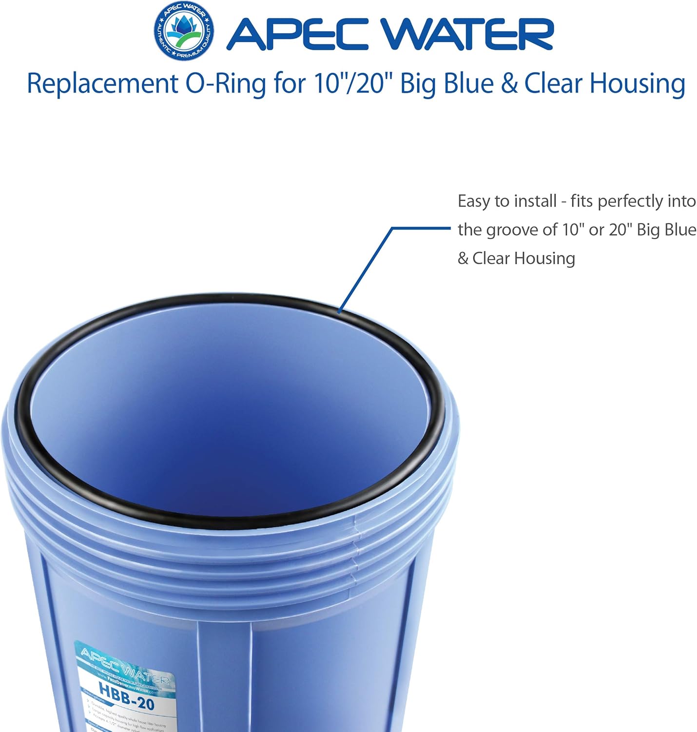 APEC Water Systems Replacement O-RING-HB for 10" or 20" BB and Clear Water Filter Housing : Tools & Home Improvement