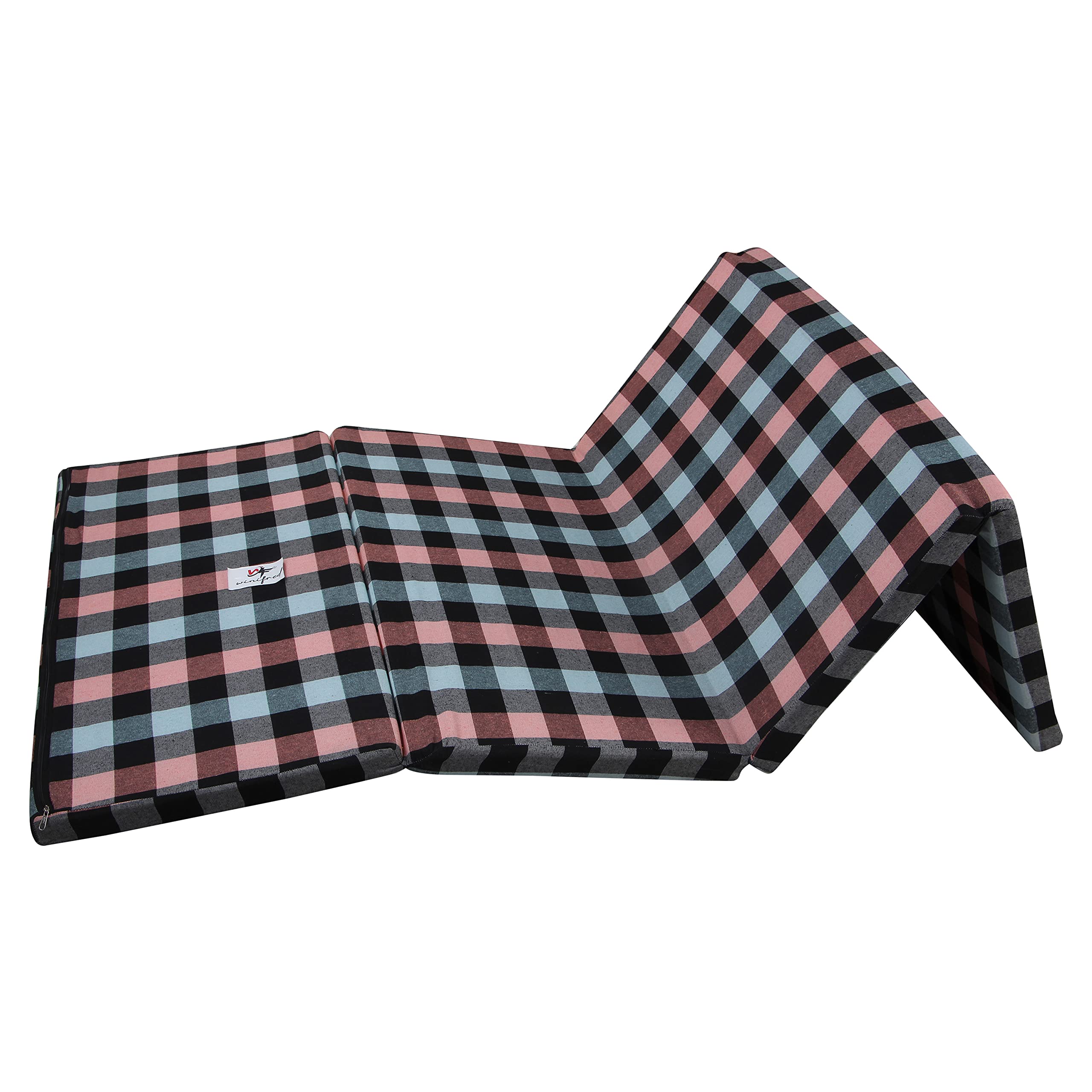 Winifred 2 Inch Dual Comfort Reversible Foldable Epe Foam Single 4Fold Bed Mattress (Medium, 72 X 35 X 2 Inch 2 Inch)