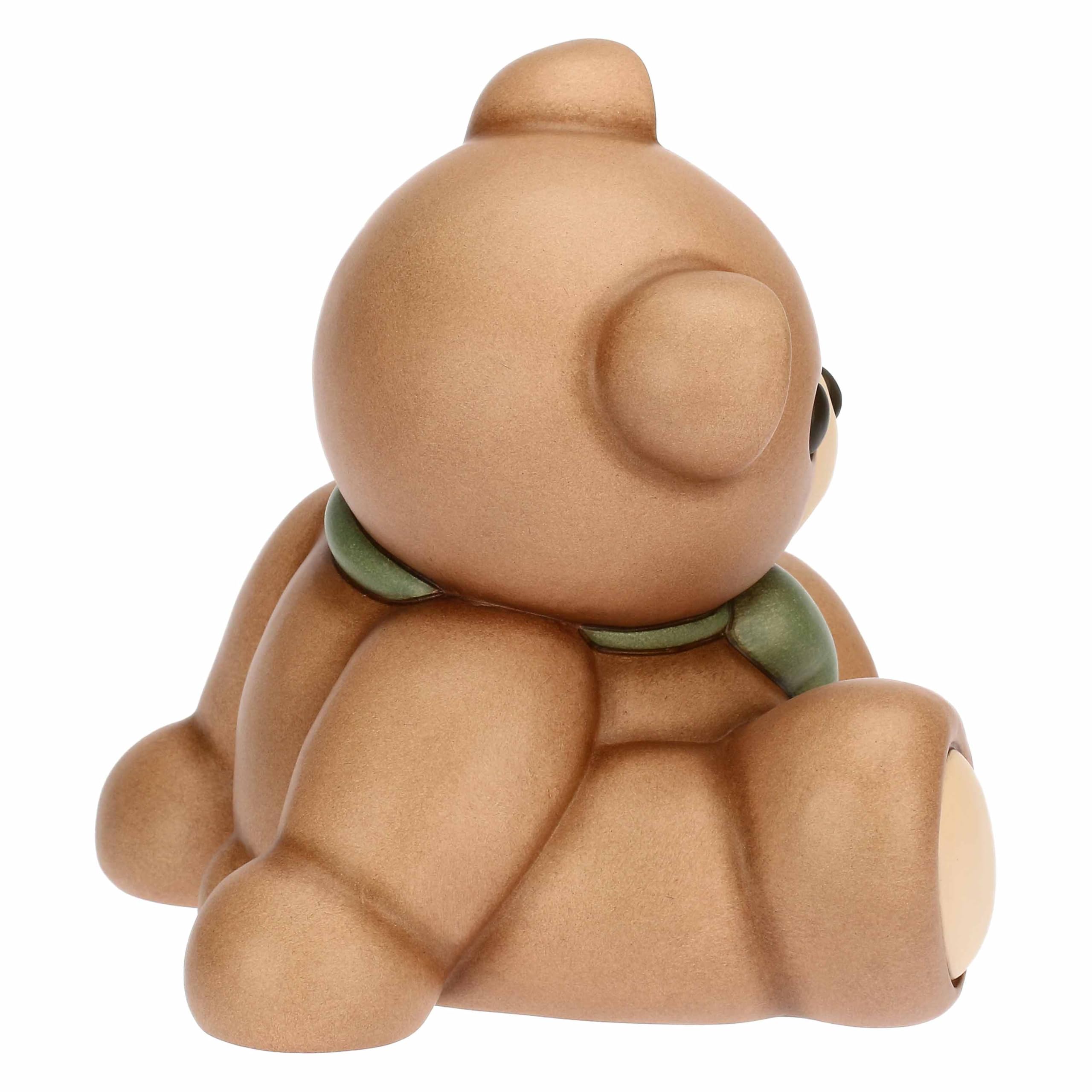 Thun Teddy con Fiocco, Grande, Ceramica, Collezione Altro novità 2025, 16,9 x 15,1 x 17,3 cm