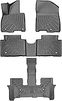 Tapetes de carro e forro de porta-malas para Hyundai Palisade 2026 apenas versão híbrida de 7 lugares, TPE para todos os climas, ajuste personalizado, antiderrapante, conjunto completo, forro de carga
