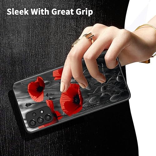 Miniatura 444 de Funda protectora para Samsung Galaxy A13 5G/A04S para Samsung Galaxy A13 5G/A04S, funda de silicona TPU suave con calavera de rosa, diseño elegante