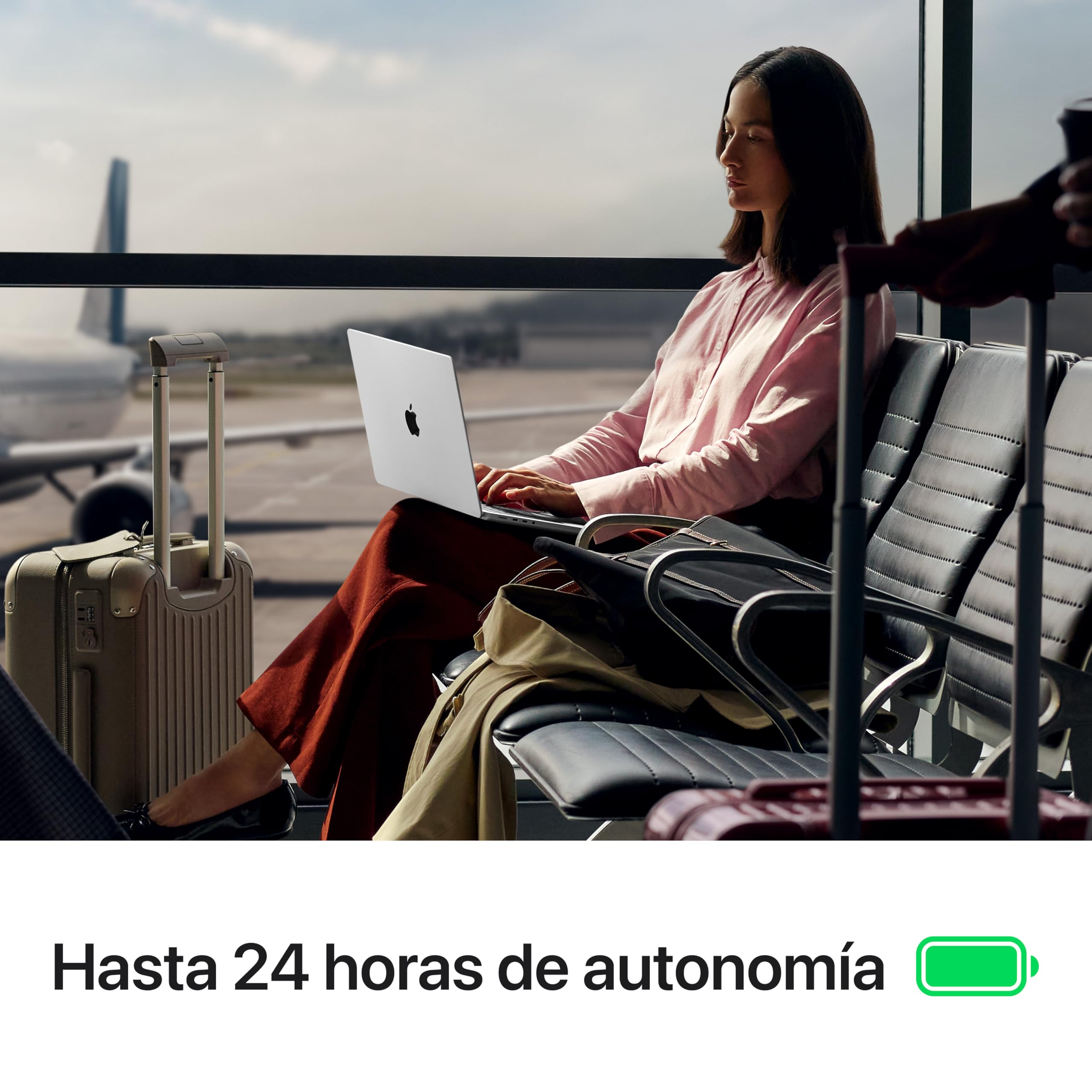 Apple MacBook Pro Portátil de 14,2" con M5,CPU de 10 núcleos y GPU de 10 núcleos: Creado para Apple Intelligence, Pantalla Liquid Retina XDR y 16 GB de Memoria unificada, 1TB; Negro Espacial