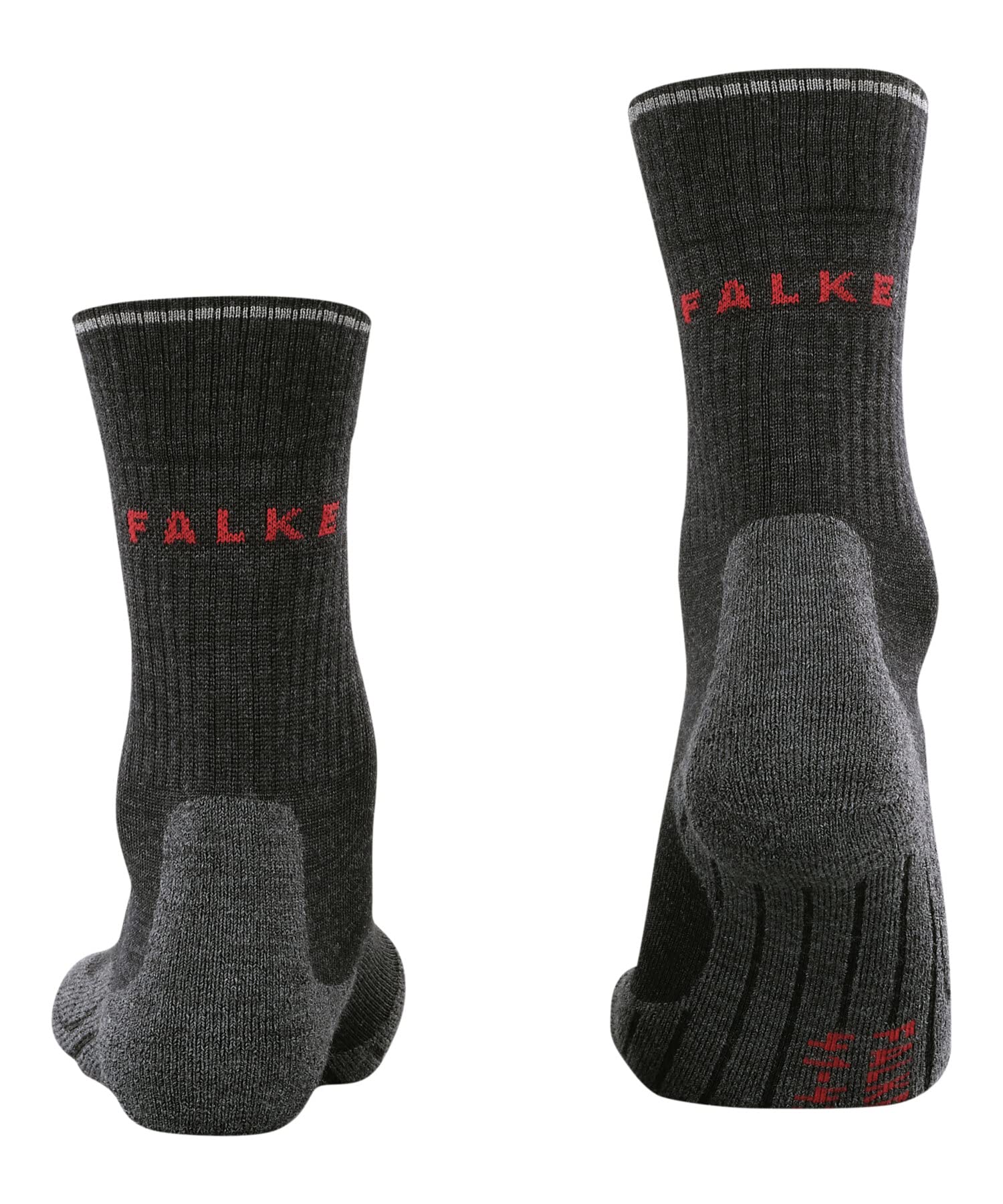 FALKE femme TK2 Wool Silk chaussettes de randonnée rembourrage moyen anti-ampoule chaudes douces mi-hautes respirantes régulation climatique anti-odeur laine fil fonctionnel 1 paire