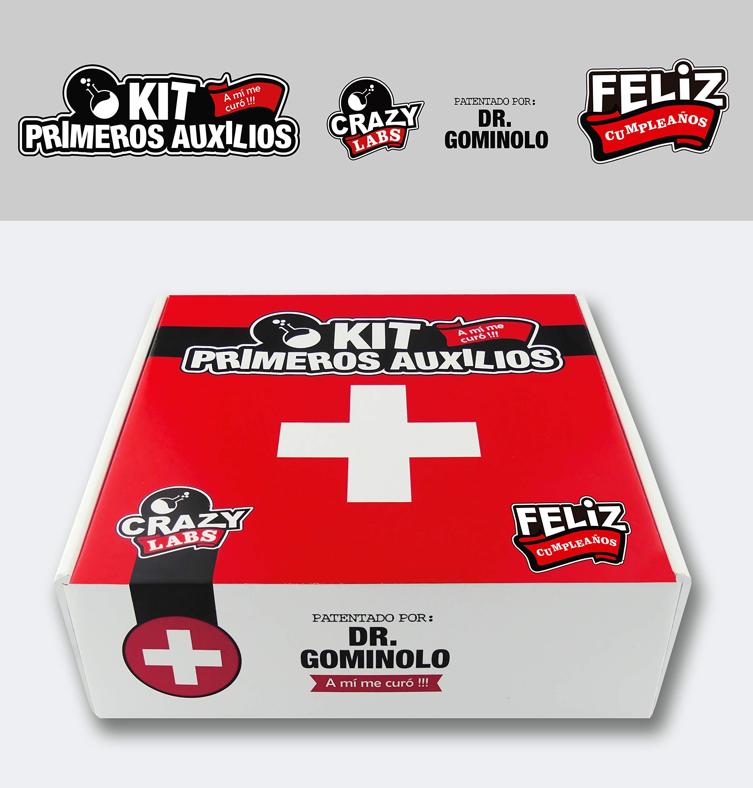 Regalo Cumpleaños Original | Regalo para despedidas, jubilaciones y celebraciones | Regalo de broma y Risas | KIT para Risas - Crazylabs