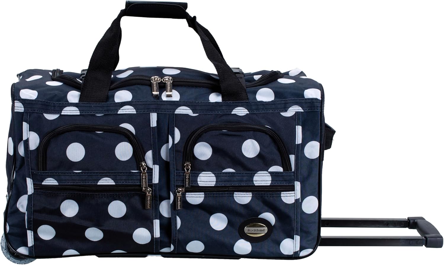 Rockland Rolling Duffel Bag, BLACKDOT, 22"