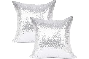 YOUR SMILE Silver Throw Pillow Covers for an Upscale Look