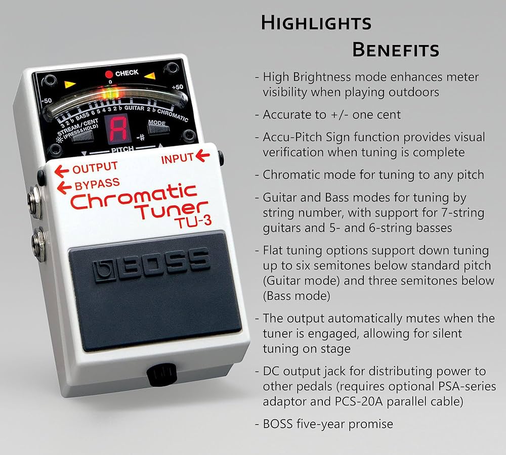 BOSS　TU-3 BOSS Chromatic Tuner | Long & McQuade