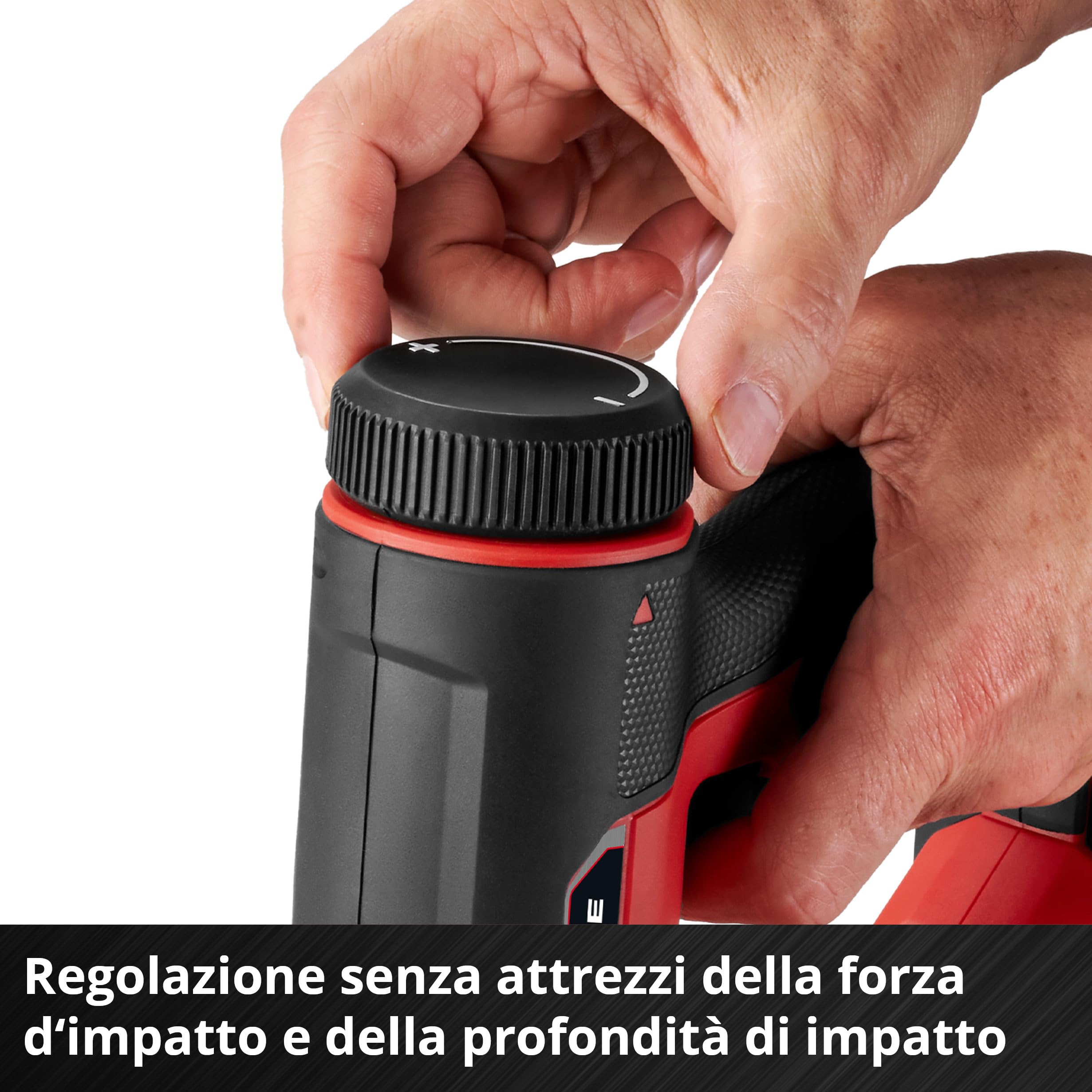 Einhell Chiodatrice/graffatrice a batteria TE-CN 18/32 Li - Solo Power X-Change (18 V, 20 colpi/min, morsetti max. 25 mm, chiodi max. 32 mm, con 300 morsetti e chiodi ciascuno, senza batteria)