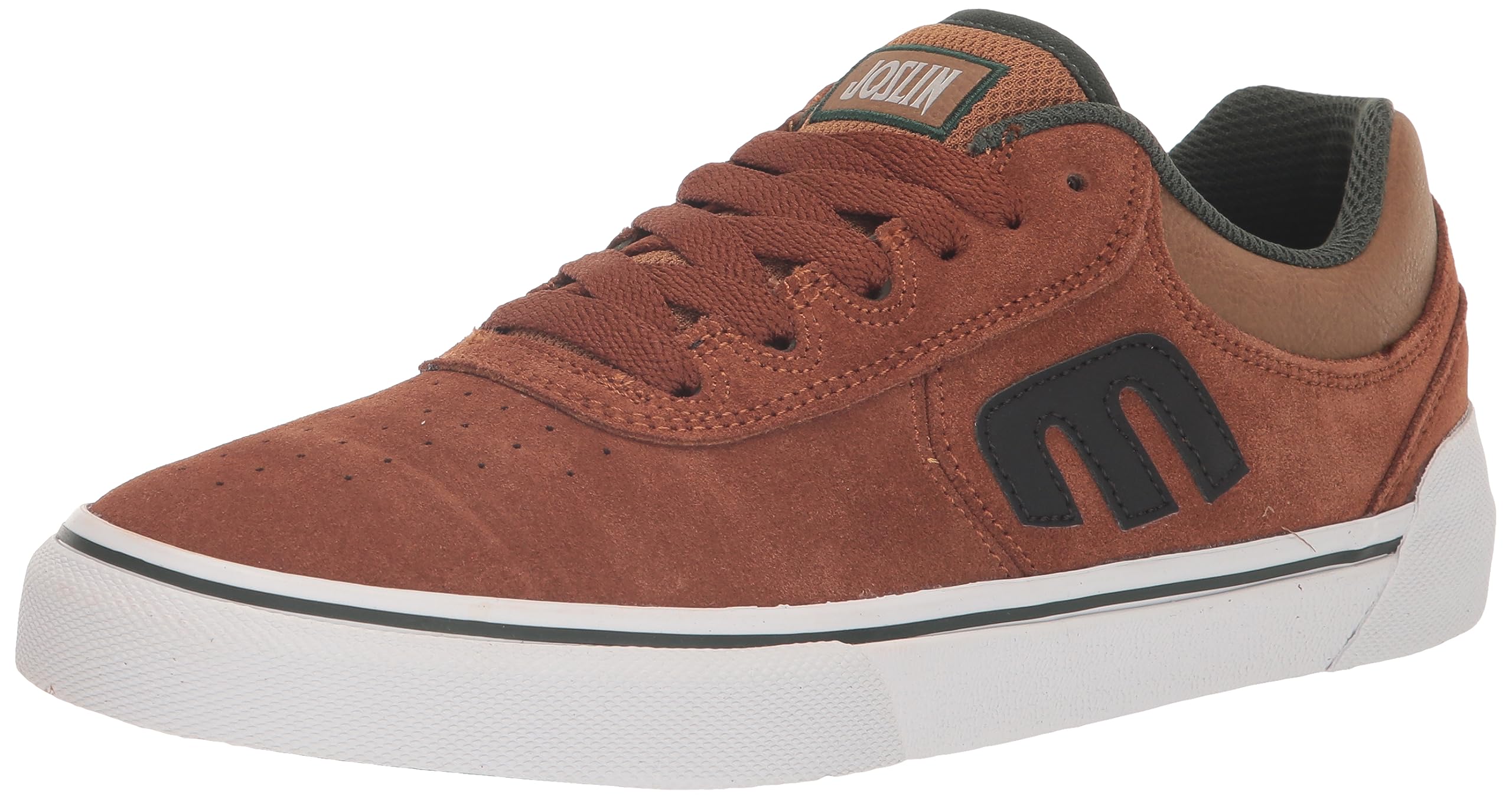 Etnies Joslin Vulc - Zapatillas de Skate Zapato para Patinar para Hombre, Marrón/Verde, 40 EU