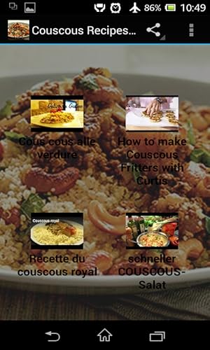 Couscous Recipes Videos Vol 1
