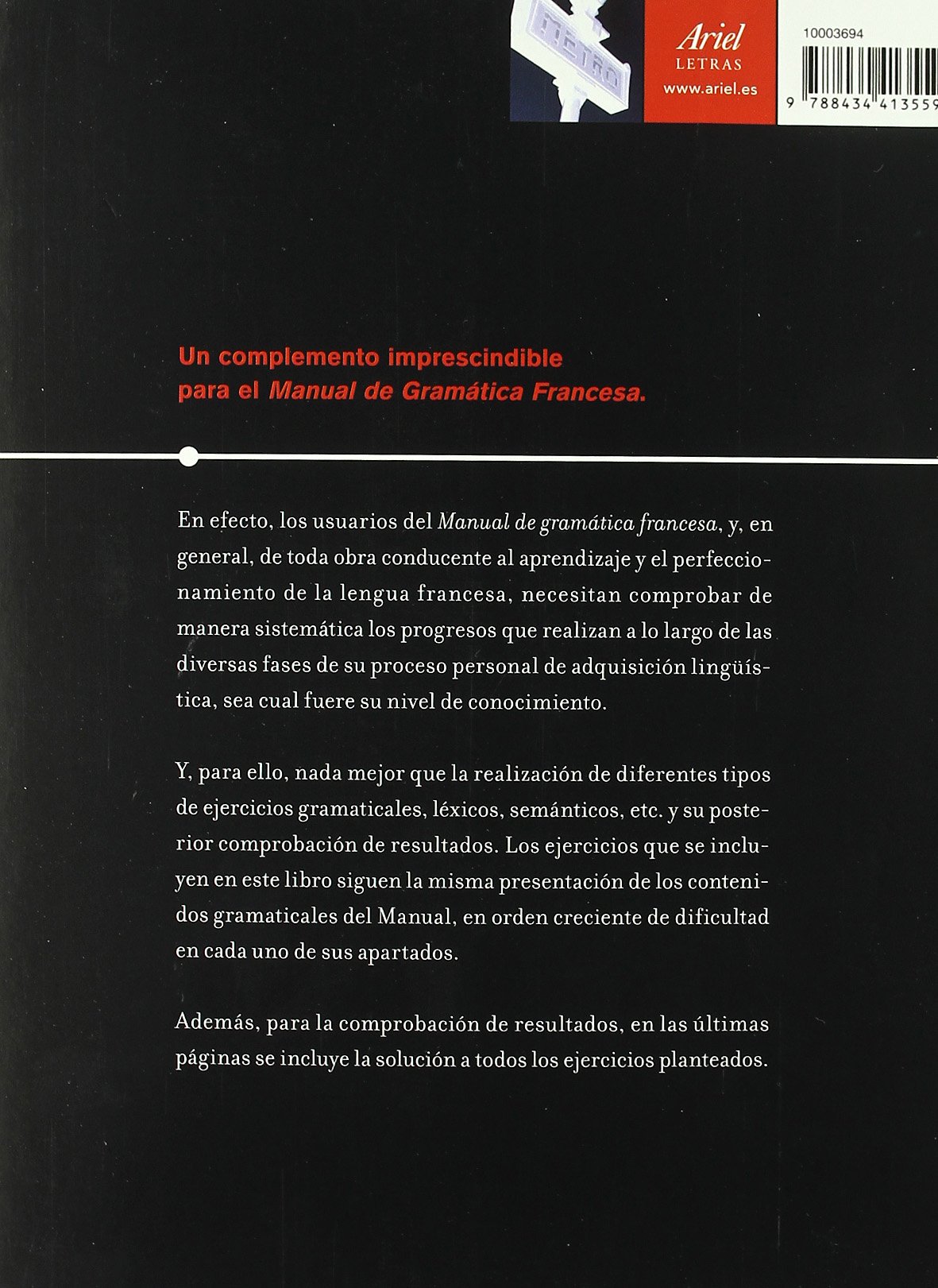 Gramática francesa. Libro de ejercicios (Ariel Letras)