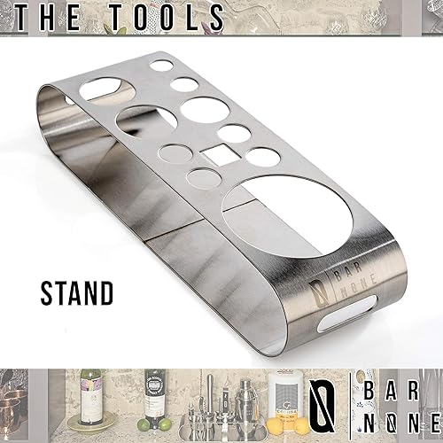 Miniatura 6 de Juego de 12 piezas  juego de barra de soporte  kit de barman de calidad exquisita  herramientas  Martini Shaker Jigger Shots Muddler cuchara pinzas