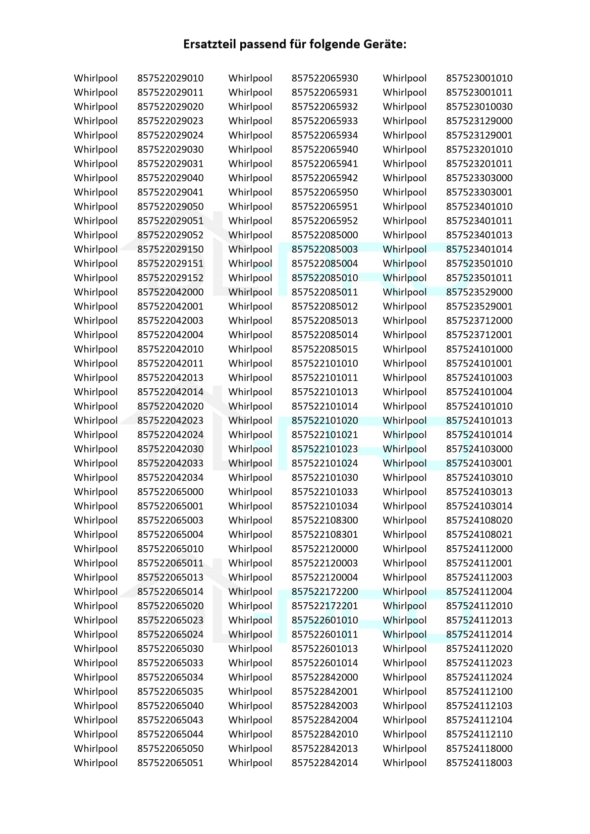 DL-pro Heizelement für Whirlpool Bauknecht 481231028307 IRCA Heizung Rippenformheizung Heizregister 2300W 230V für TRA 44KT TRAK Trockner Waschtrockner Wäschetrockner