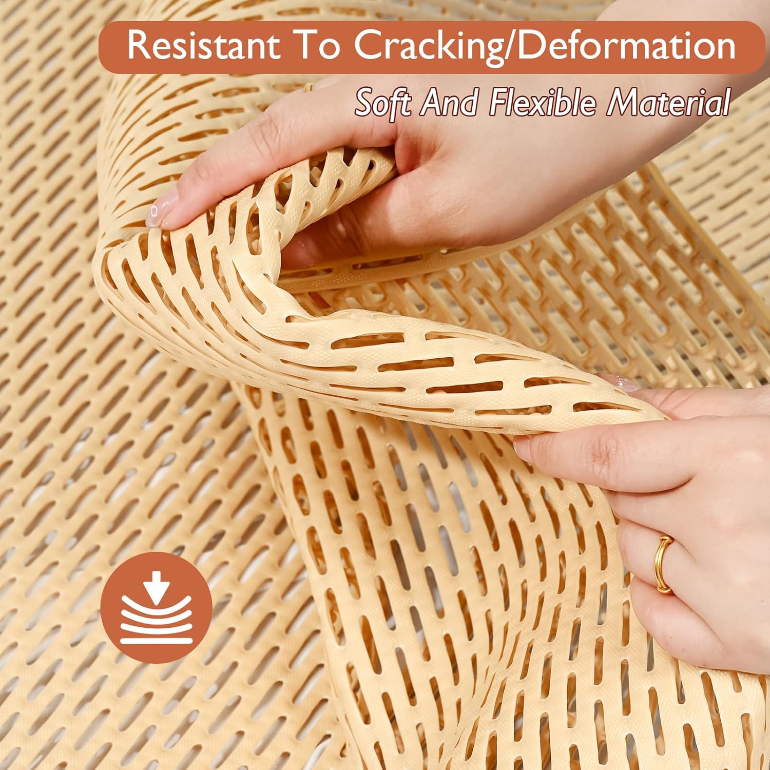 Extra Large Non-Slip Shower Mat, Fast-Dry PVC Bath Stall & Tub Mat, Drain-Hole Design,for Shower Stall Tub for Elderly/Kids，Non Slip Bathroom Safety Accessory，Beige 32"x47"