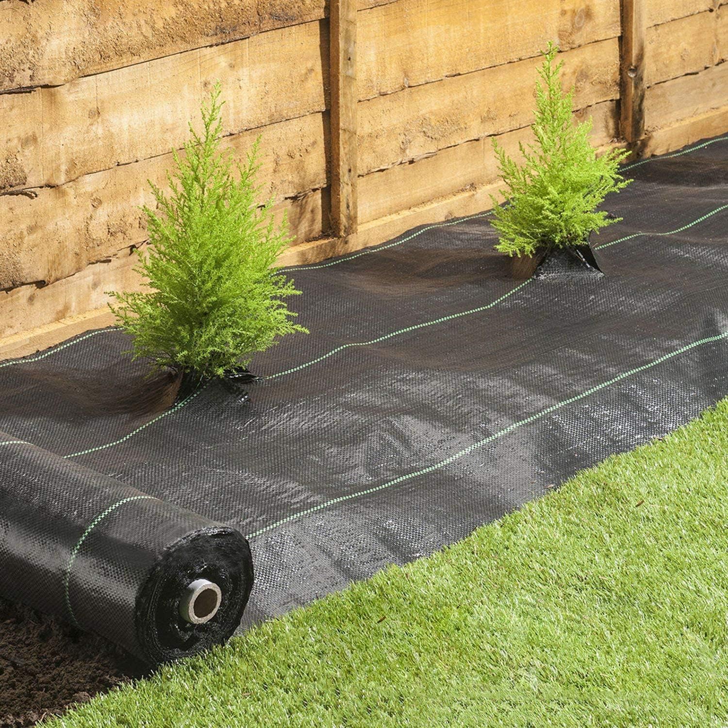 Tessuto Da Pacciamatura Contro Le Erbacce 100 X 1 M In Fibre Di Polipropilene Tessute Anti Uv 130 G M2 Nero 85645395