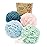 Spongentle Premium Deep Cleansing Loofah Sponge for Radiant Skin, Pack of 4, Bath and Shower, Exfoliating Body Scrubber, Beautiful Colors for Women and Men