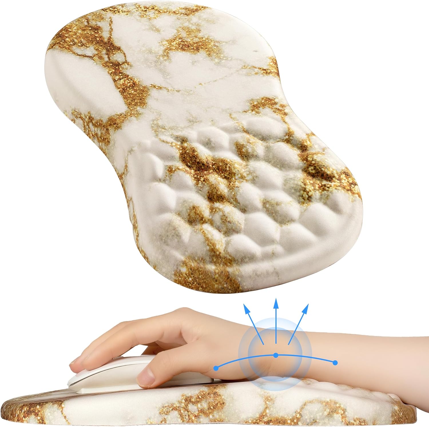 Kasapti Ergonomic Mouse Pad with Wrist Support for Carpal