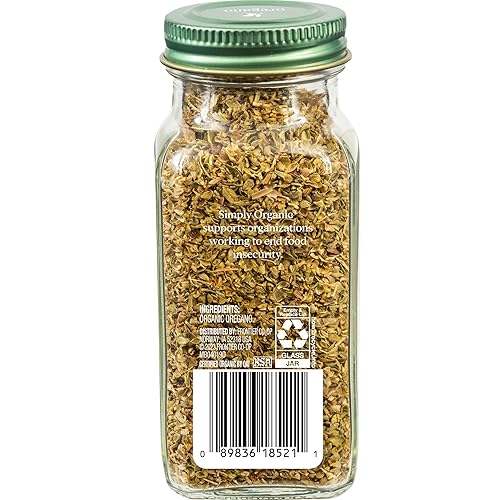Miniatura 2 de Simply Organic Hoja de orégano picado y cernido certificado orgánico contenedor de 075 onzas