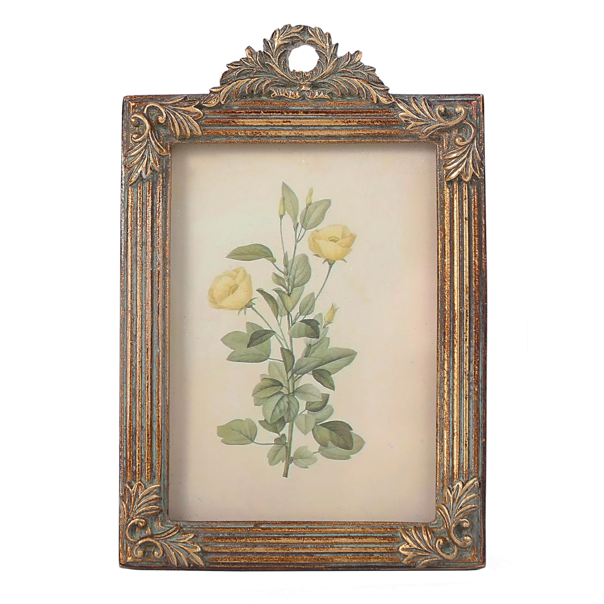 Kangce Small Vintage Picture Frames 2.5x3.5 Ornate Antique Wallet Size Picture Frames for Tabletop and Wall Hanging Retro Home Decor Photo Gallery Wall Art?Bronze
