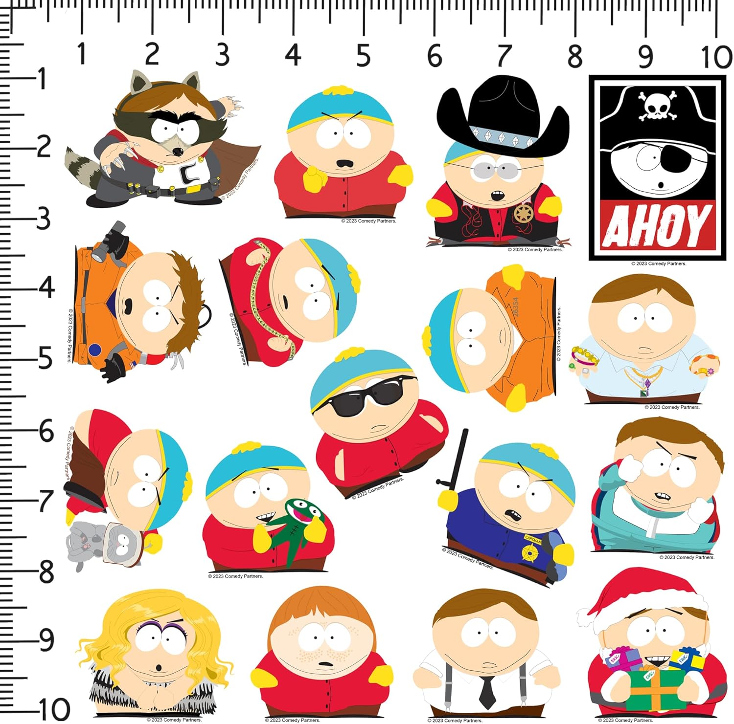 South Park Cartman Sticker Pack – Die-Cut Vinyl Large Deluxe Stickers Variety Pack for Laptop, Water Bottle, Scrapbooking, Tablet & Indoor Use – Set of 200 - Image 2