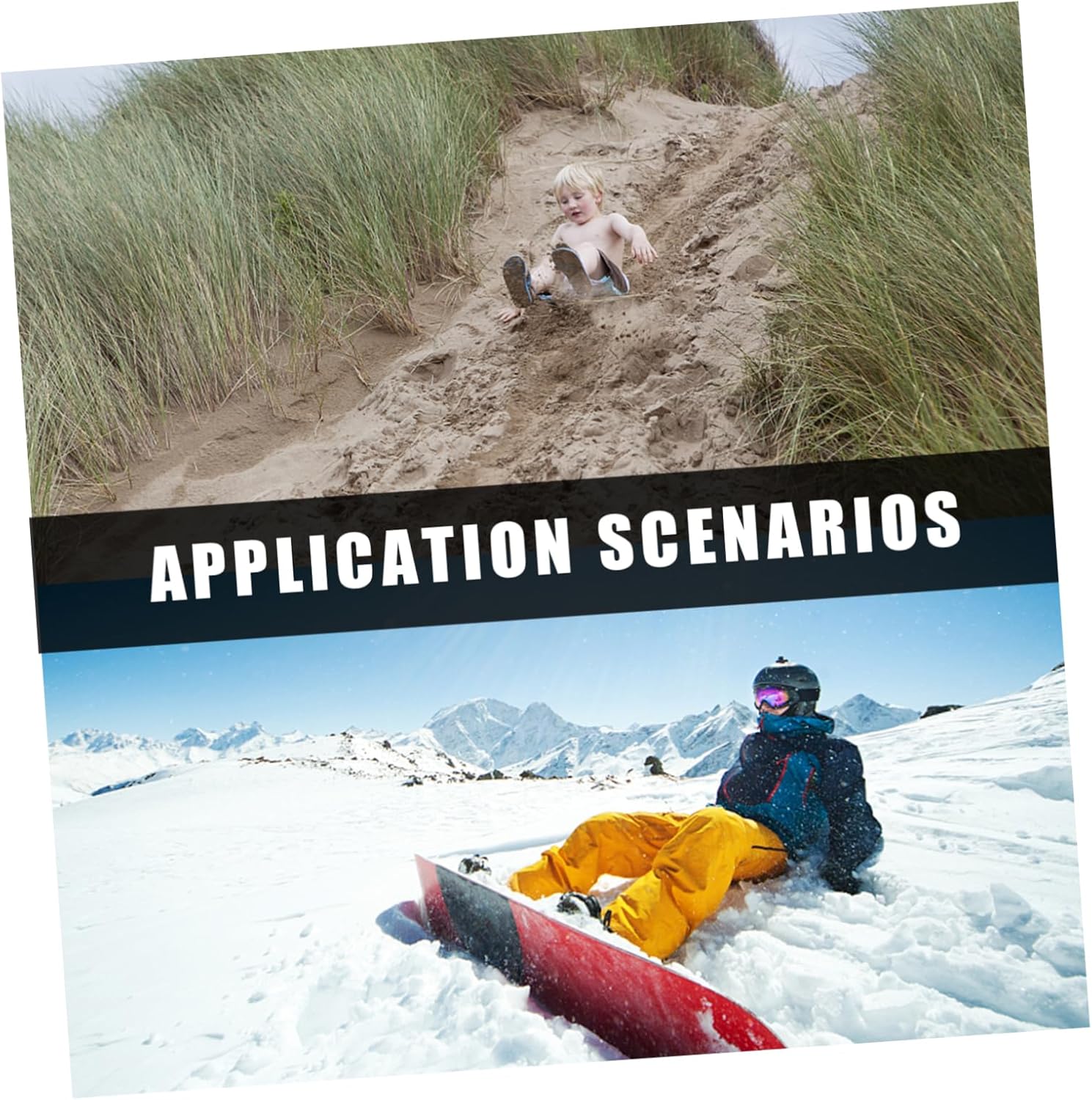 Skiing Sleds for Boys and Girls Adults Piece Snow Sled Board Set Snowboard Plate Easy