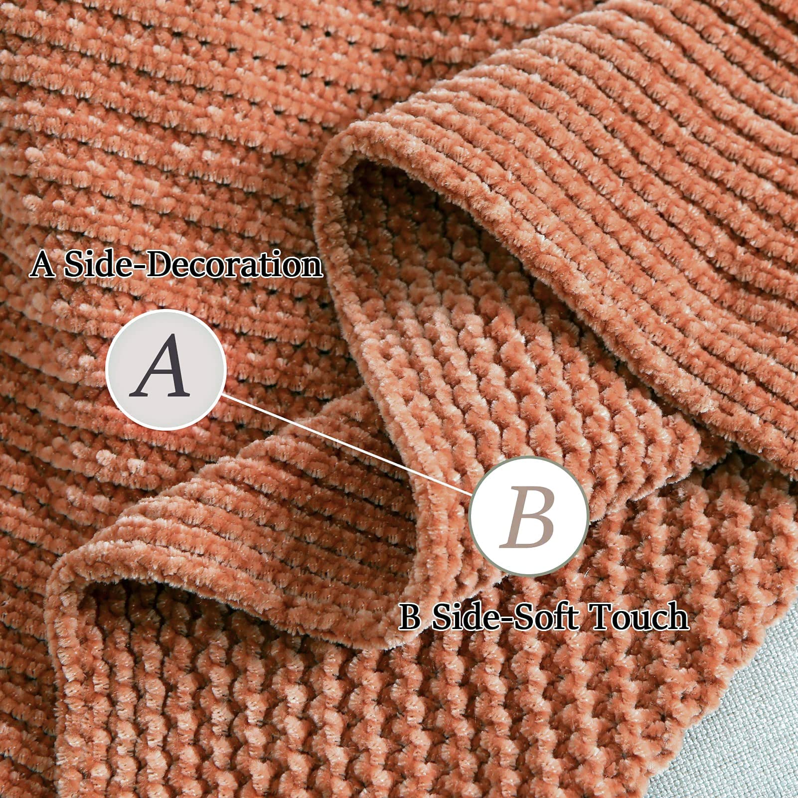 Amazon｜Blagic ニットスローブランケット ソファ用 ソフトファーム