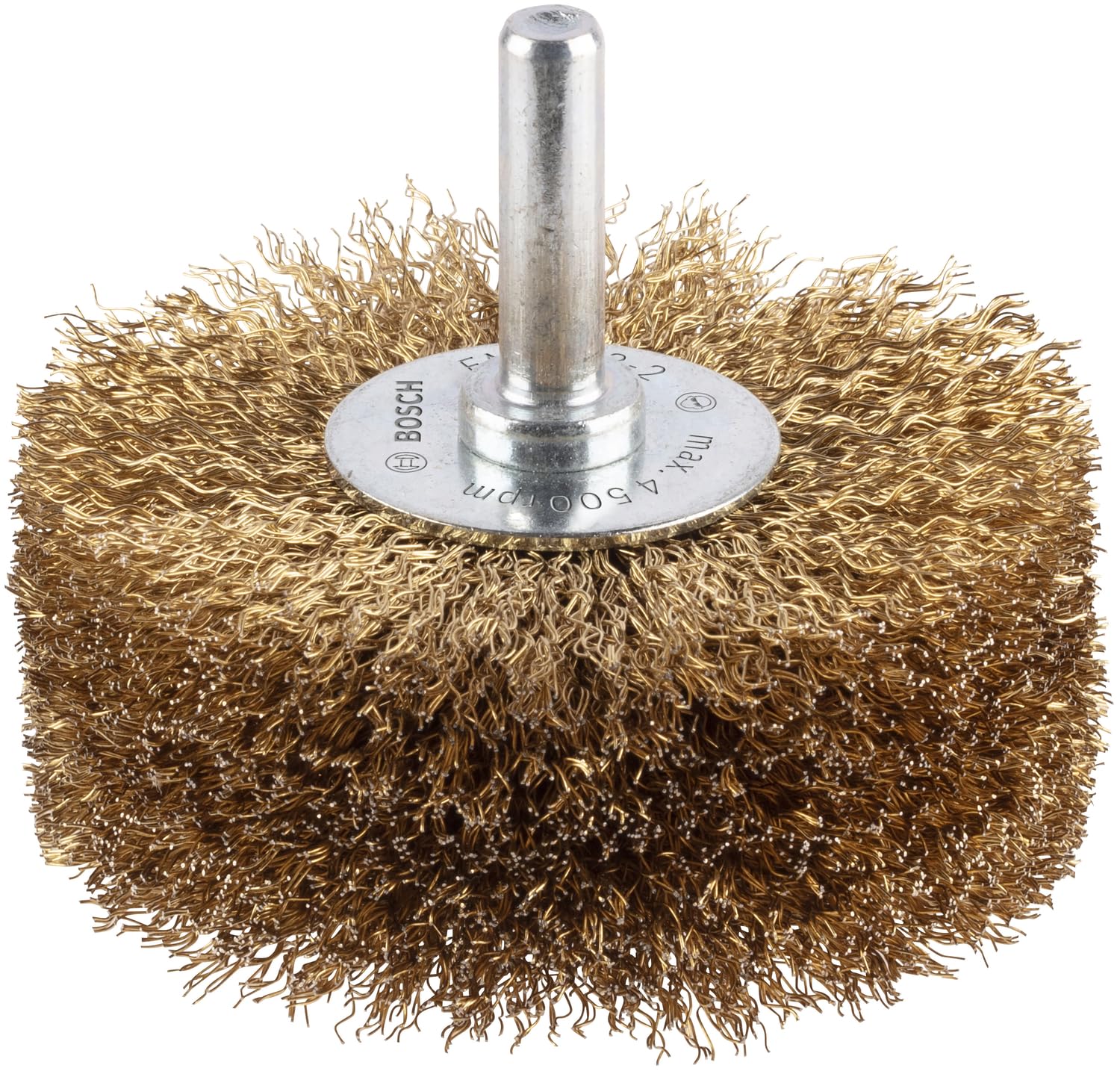 Brosse circulaire laitonnée Bosch 80mm pour rénover les meubles en bois dur