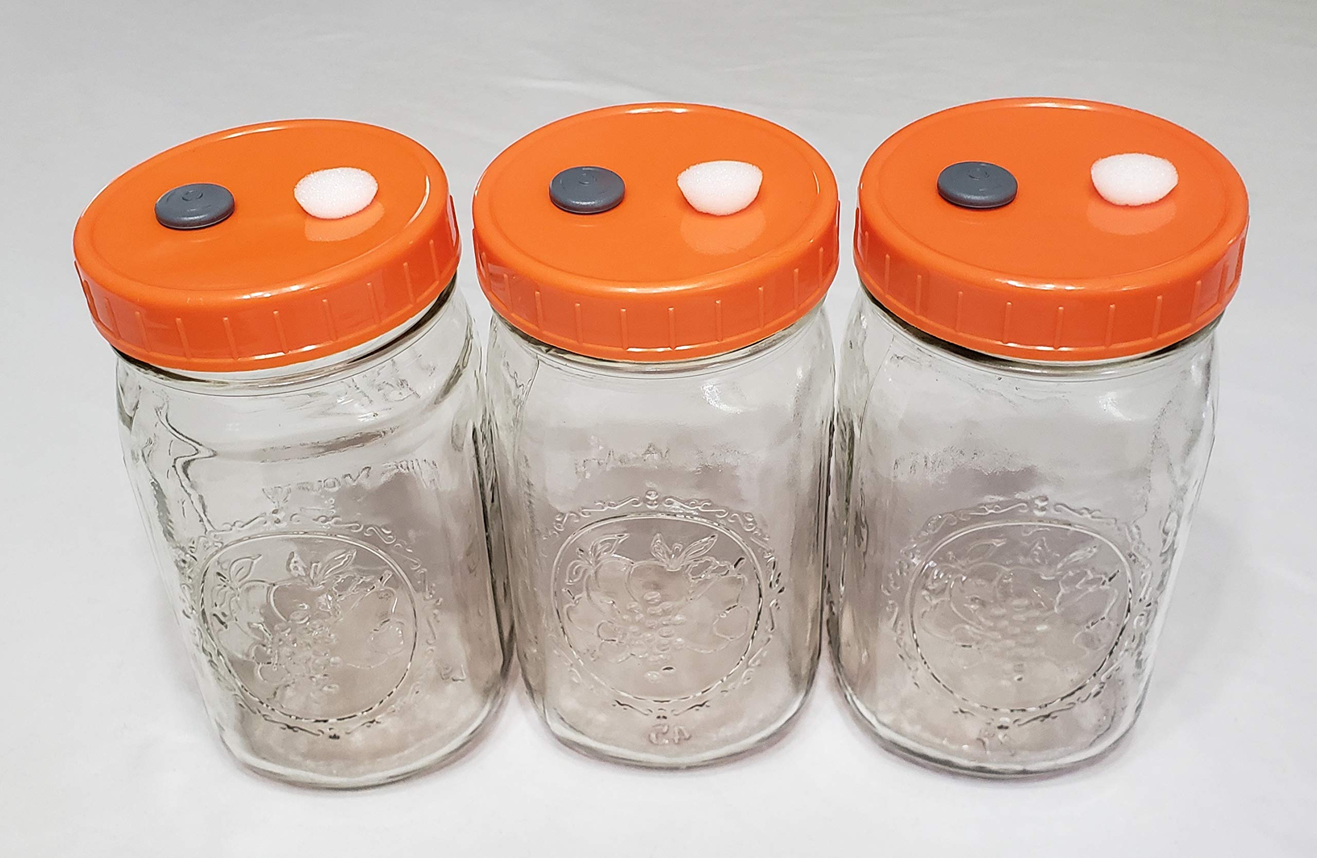 Buy 3 Color Grain Spawn Mason Jar Lids Wide Mouth for Mycology Value