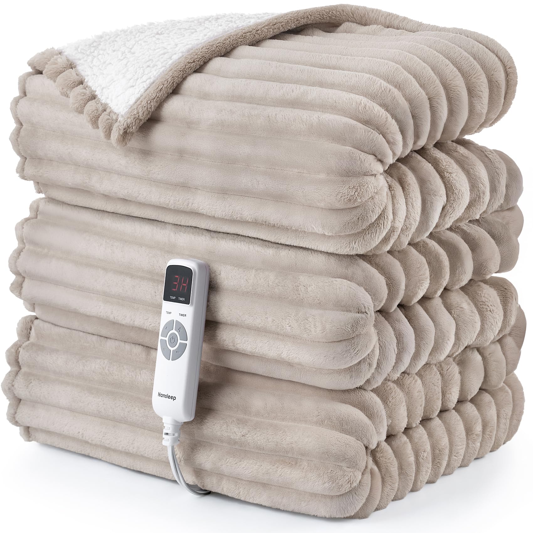Amazon.com: Hansleep Electric Heated Blanket Throw 50x60'', ETL