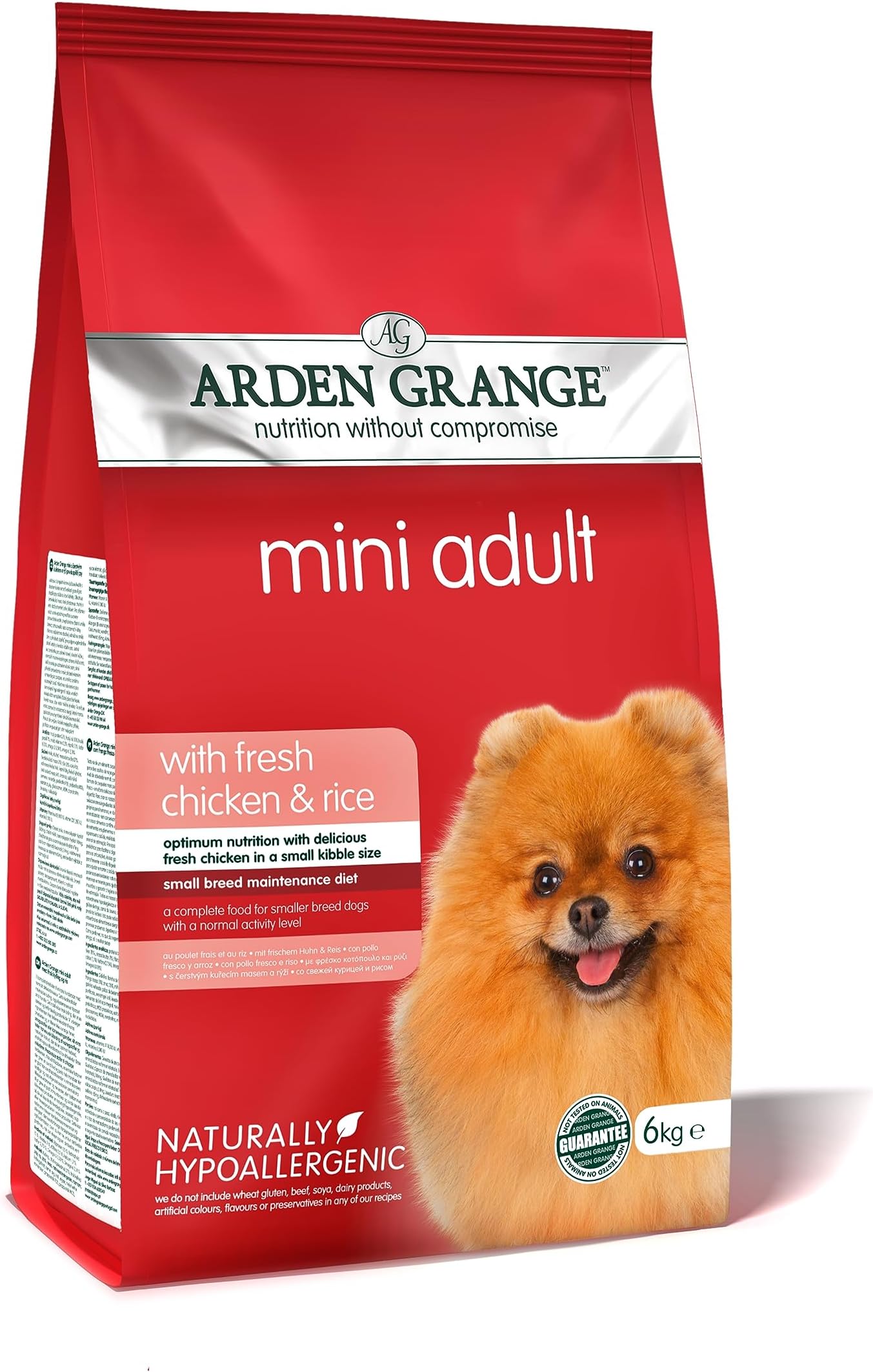 Arden Grange Senior Dry Dog Food with Fresh Chicken and Rice, 12 kg