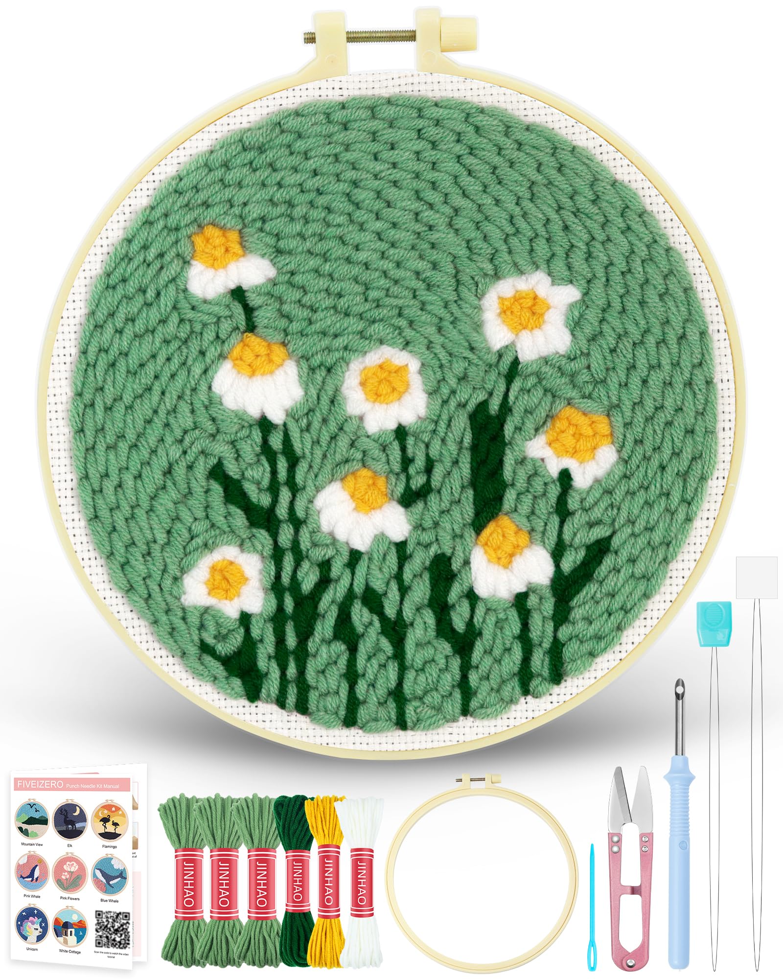 Punch Needle Kit for Beginners - Birthday Cake Patterns -22 Punch Needle Kit for Beginners - Birthday Cake Patterns -22