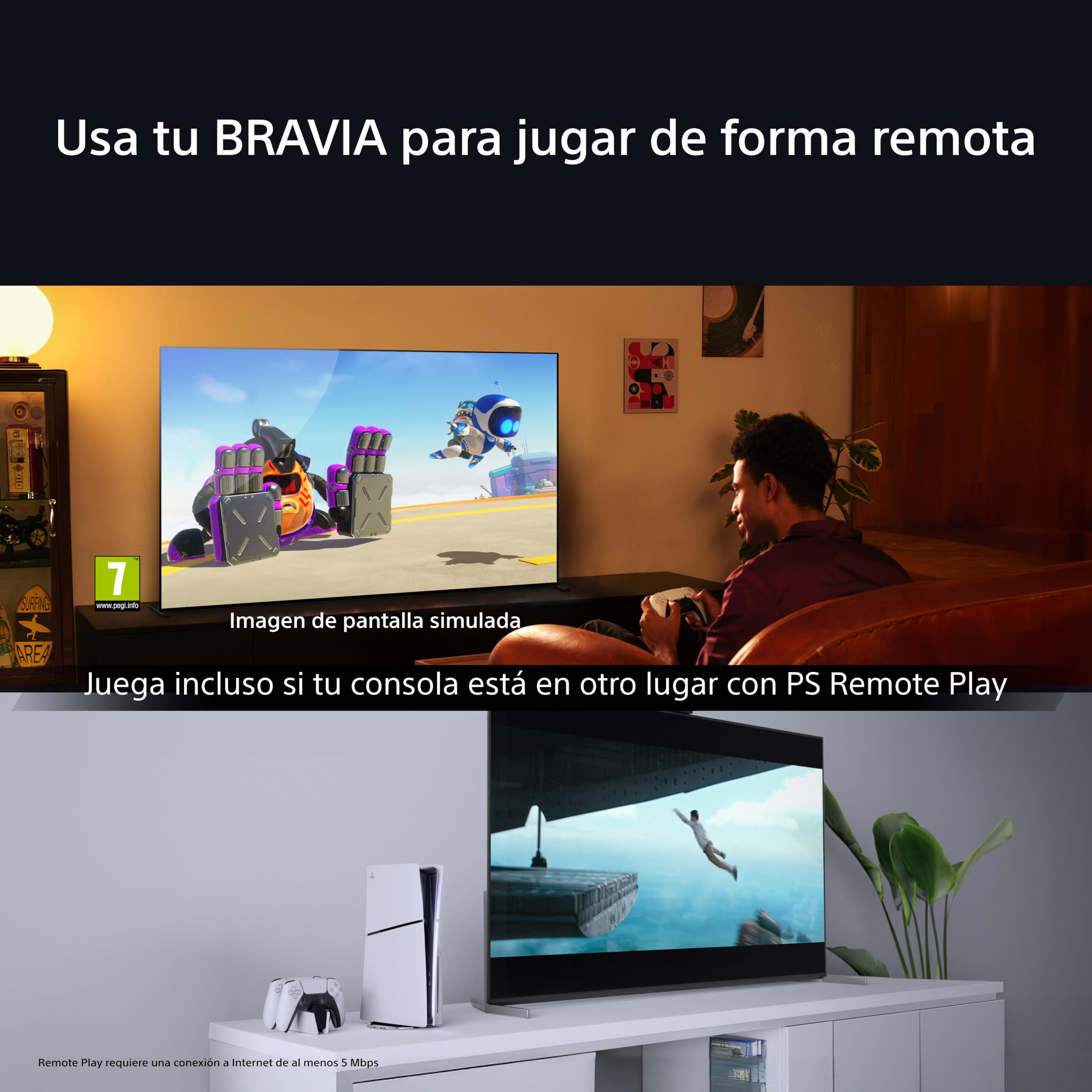 Sony BRAVIA 3, TV 43", Direct LED, Altavoz X-Balanced, Dolby Vision/Atmos, Google TV 2025, Apple AirPlay 2, Eco Dashboard 2, Menú del Juego 2, Smart TV, K43S32, Negro, Bravia 3​, 43 Inch