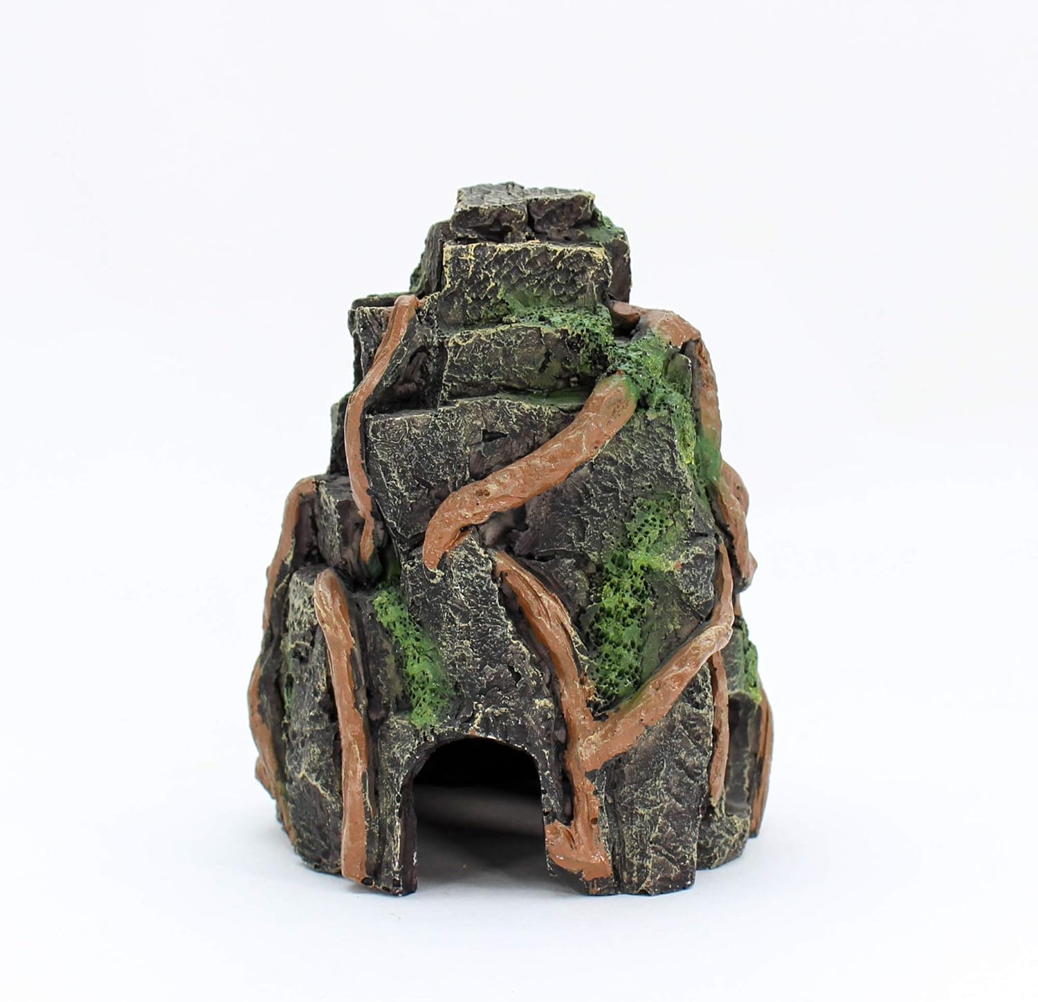 Penn-Plax Deco-Replicas Cambodian Rock Face Aquarium Ornament – Safe for Freshwater and Saltwater Tanks – 5.5” Height (RR965) (Pack of 2)