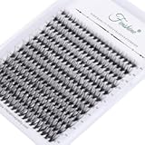 Fenshine Cluster Lashes, 240Pcs Individual Lashes Wide Stem 0.07D Curl 8-14mm Length DIY Eyelash Extension Individual Soft False Lashes for Personal Use at Home