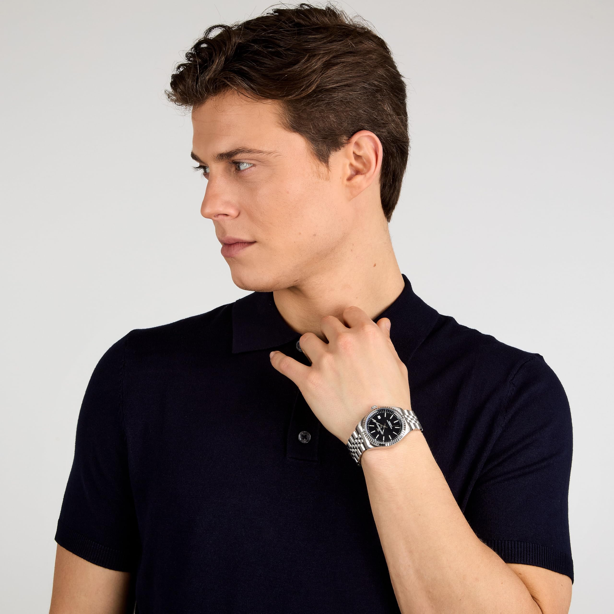 Philip Watch Orologio Uomo, Tempo, Data, Analogico, 39 mm, Collezione CARIBE URBAN