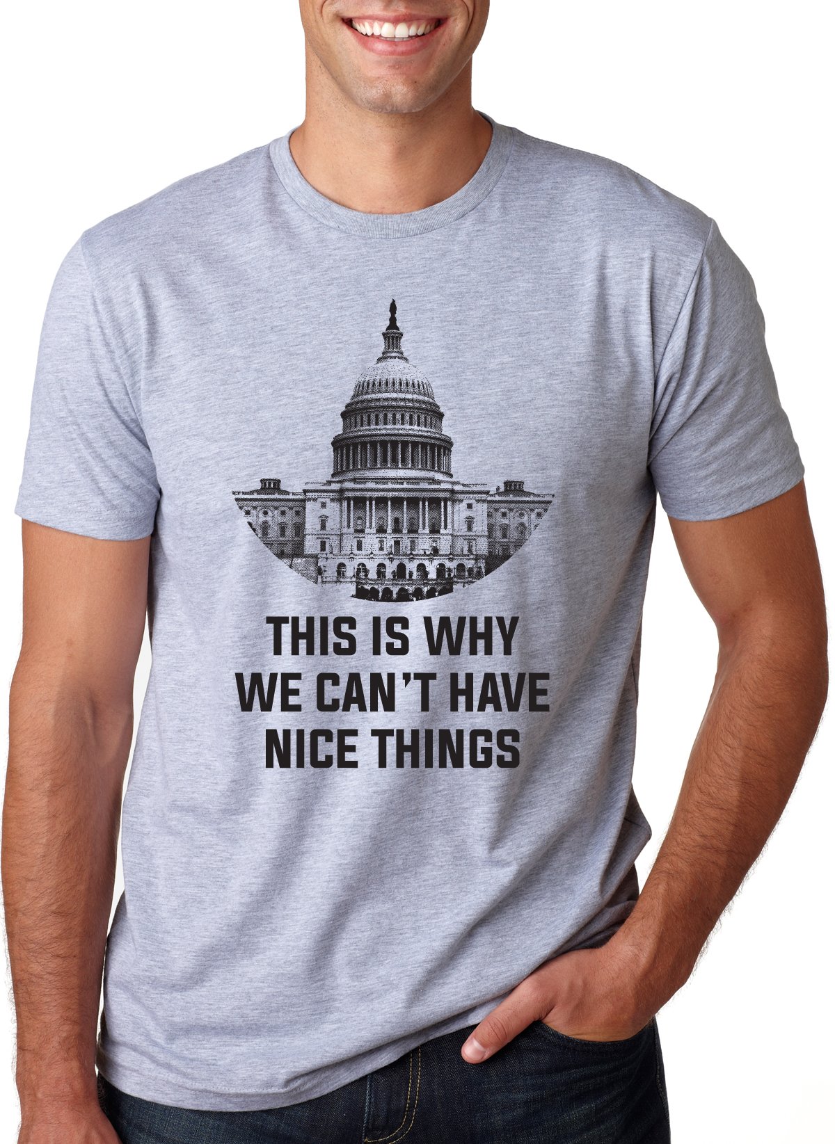 Crazy Dog T-ShirtsThis is Why We Can't Have Nice Things Capitol T Shirt Funny Political Tee