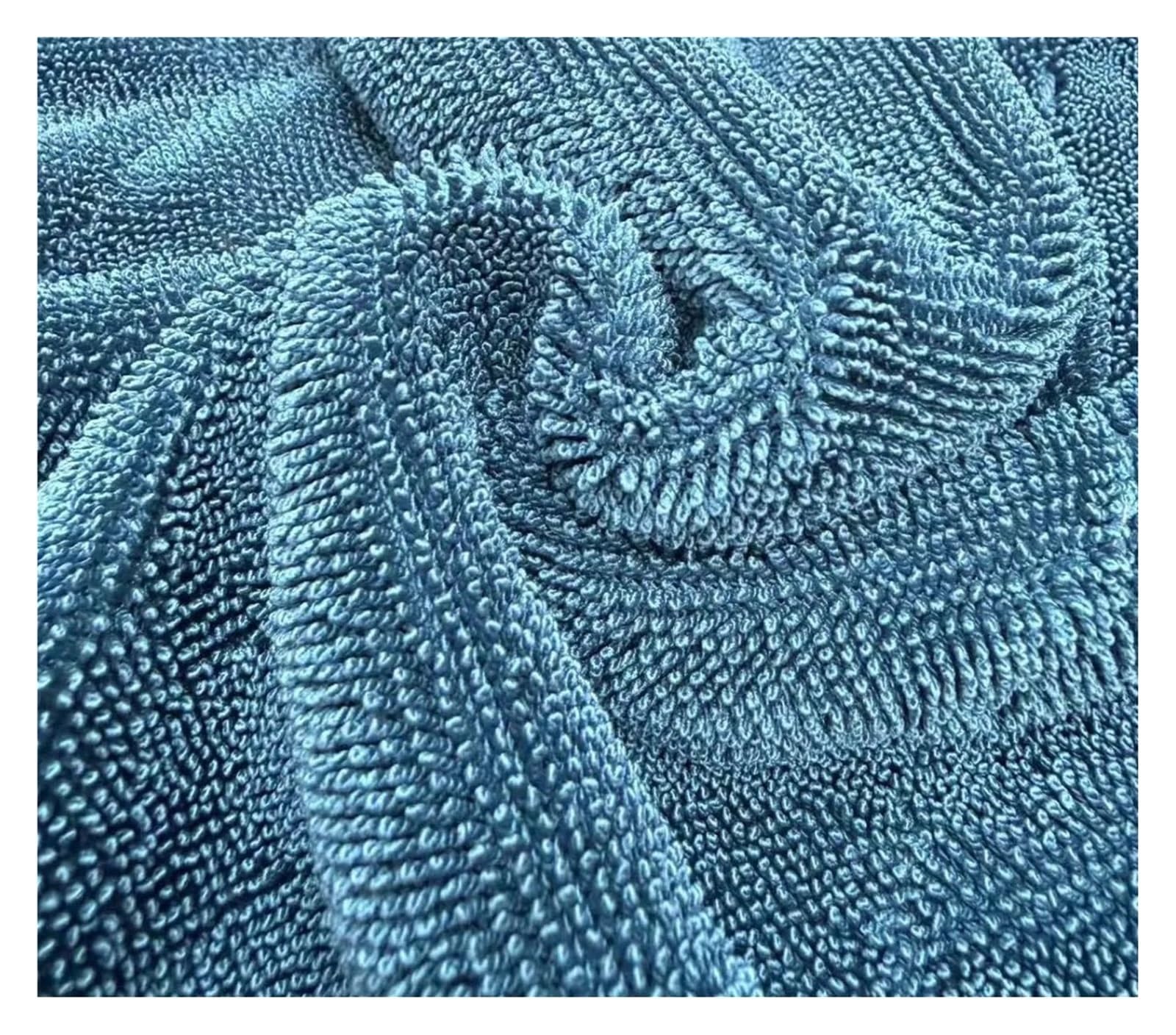 Asciugamano for asciugatura auto in microfibra fronte-retro da 1 pezzo 1000 g/m² - Panno for lavaggio automatico morbido, senza aloni, senza pelucchi, ad asciugatura rapida(BLUE GRAY--60X90CM)